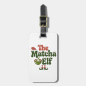 The Matcha Elf Magical Christmas Drink Gepäckanhänger (Vorderseite vertikal)