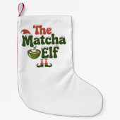 The Matcha Elf Magical Christmas Drink Kleiner Weihnachtsstrumpf (Vorderseite)