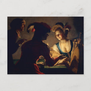 The Matchmaker - Gerrit Van Honthorst Postkarte