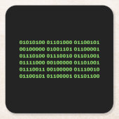 The Matrix is real Rechteckiger Pappuntersetzer (Vorderseite)