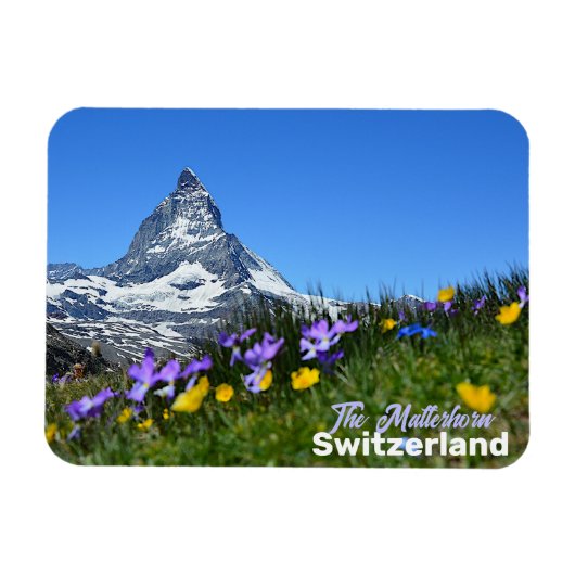The Matterhorn Switzer Travel Souvenir Magnet (Horizontal)