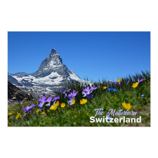 The Matterhorn Switzer Travel Souvenir Poster (Vorderseite)