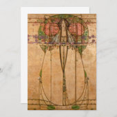The May Queen - Margaret Macdonald Mackintosh Einladung (Vorne/Hinten)