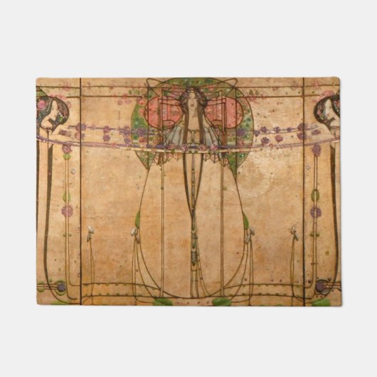 The May Queen - Margaret Macdonald Mackintosh Fußmatte (Vorderseite)