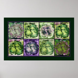 The Maybe Green Hibiscus Poster