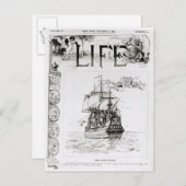 The Mayflower, front cover from 'Life' Postkarte (Vorne/Hinten)