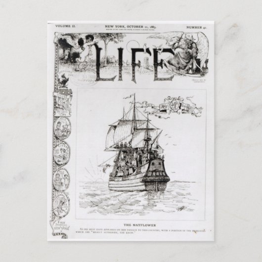 The Mayflower, front cover from 'Life' Postkarte (Vorderseite)