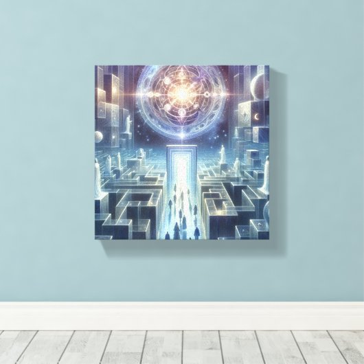 "The Maze"-Leinwand Leinwanddruck (Insitu (Holzboden))