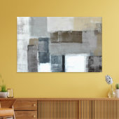 'The Maze' Neutral Abstrakt Art Canvas drucken Leinwanddruck (Insitu (Wohnzimmer))