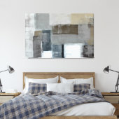 'The Maze' Neutral Abstrakt Art Canvas drucken Leinwanddruck (Insitu (Schlafzimmer))