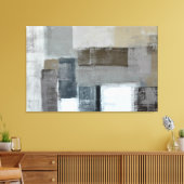 'The Maze' Neutral Abstrakt Art Canvas drucken Leinwanddruck (Insitu (Wohnzimmer))