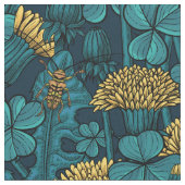 The meadow in yellow and blue stoff (Nahaufnahme)