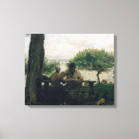 The Meal at Honfleur, 1875 Leinwanddruck (Vorderseite)