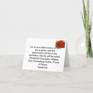 The meaning of Christmas Feiertagskarte