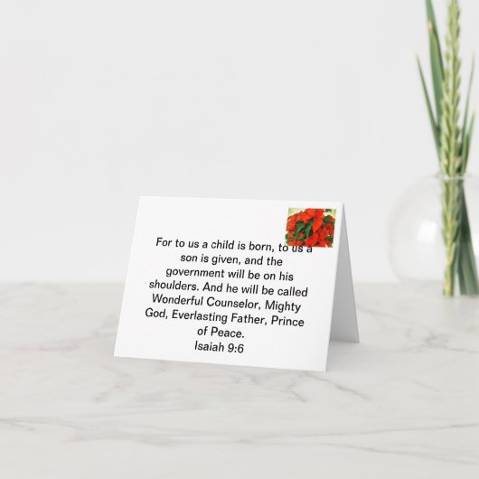 The meaning of Christmas Feiertagskarte (Vorderseite)