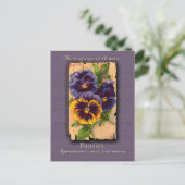 The Meaning of the Pansy Postkarte (Stehend Vorderseite)