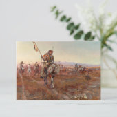 The Medicine Man, 1908 von Charles Marion Russell Dankeskarte (Stehend Vorderseite)