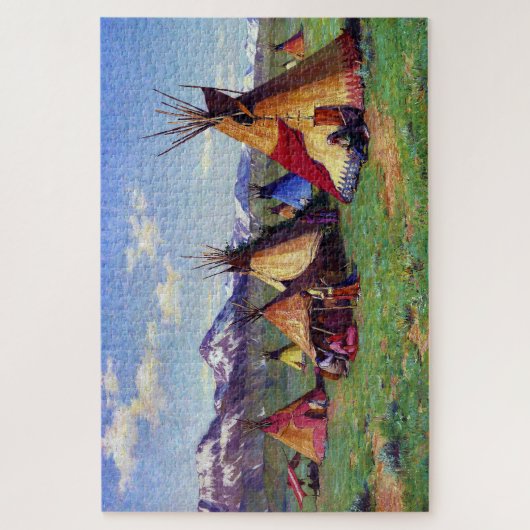 The Medicine Teepee Joseph Henry Sharp 1903 Puzzle (Vertikal)