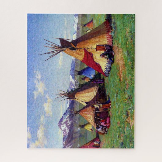 The Medicine Teepee Joseph Henry Sharp 1903 Puzzle (Vertikal)