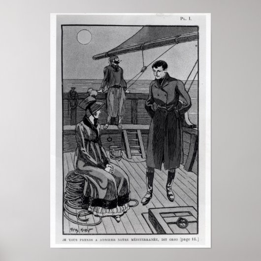 The meeting between Orso and Miss Nevil on Poster (Vorne)