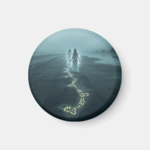 The Meeting on the Misty Shore Magnet