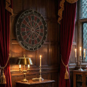 The Melancholy Court - Gothic Dark Academia Custom Dartscheibe