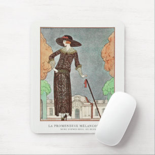 The Melancholy Walker von George Barbier Mousepad