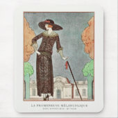 The Melancholy Walker von George Barbier Mousepad (Vorne)
