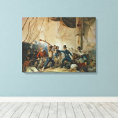 The Melee on Board the Chesapeake, 1813 Leinwanddruck (Insitu (Holzboden))