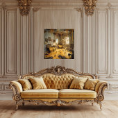 The Melting Room — Gothic Surreal Canvas Art Leinwanddruck