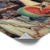 The Merchant's Wife at Tea, 1918 Poster (Ecke)