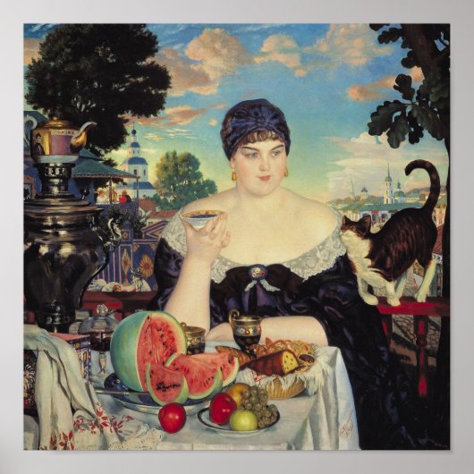 The Merchant's Wife at Tea, 1918 Poster (Vorne)