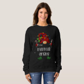 The Mermaid Gnome Buffalo Plaid Christmas Tree Lig Sweatshirt (Vorne ganz)