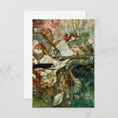 "The Mermaid King" von Edmund Dulac Dankeskarte (Vorne/Hinten)