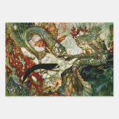 "The Mermaid King" von Edmund Dulac Geschenkpapier Set (Vorderseite 2)