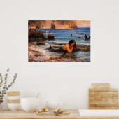 The Merman by John William Waterhouse Poster (Küche)