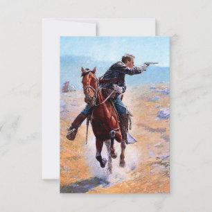 „The Messenger“ Western Art von Charles Schreyvoge Dankeskarte