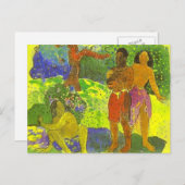 "The Messengers of Oro" - Paul Gauguin Postcard Postkarte (Vorne/Hinten)