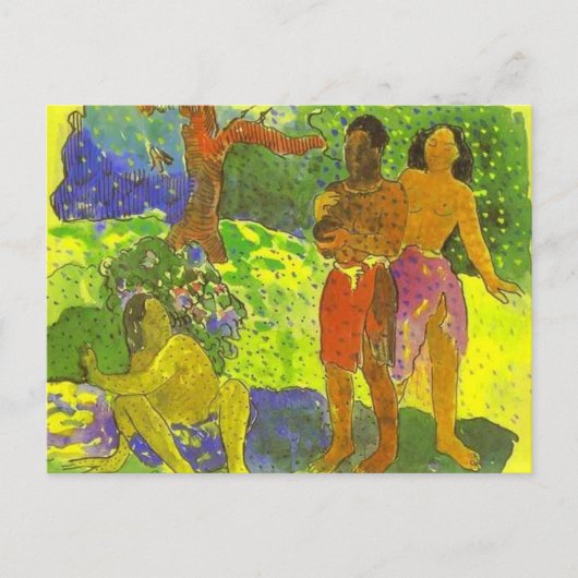 "The Messengers of Oro" - Paul Gauguin Postcard Postkarte (Vorderseite)