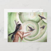 The Messengers Postcard Native American Postcard Postkarte (Vorne/Hinten)