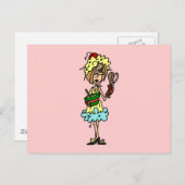 The Messy Cook T - Shirt und Geschenke Postkarte (Vorne/Hinten)