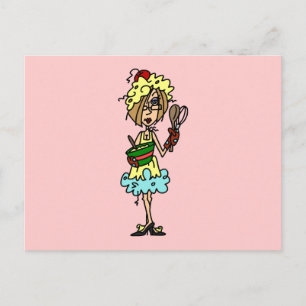 The Messy Cook T - Shirt und Geschenke Postkarte