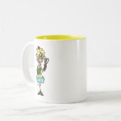 The Messy Cook T - Shirt und Geschenke Zweifarbige Tasse (Vorderseite Links)