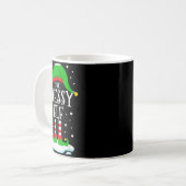 The Messy Elf Christmas Family Matching Xmas Group Kaffeetasse (Vorderseite Links)