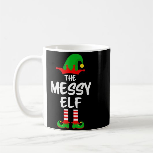 The Messy Elf Matching Family Christmas Kaffeetasse (Links)