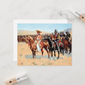 The Mexican Major, 1889 Art von Frederic Remington Karte (Vorderseite/Rückseite Beispiel)
