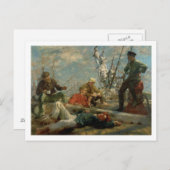 The Midday Erholung (Sailors Yarning), 1906 (Öl au Postkarte (Vorne/Hinten)