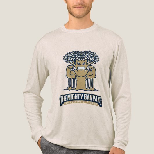 The Mighty Banyans | New College of Florida Tri-Blend Shirt (Vorderseite)