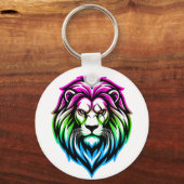 The Mighty Lion - Poly-Sovereign 'Multi-Front' Schlüsselanhänger (Rückseite)