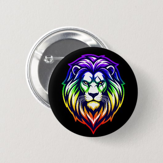 The Mighty Lion - Sovereign 'Pride-Support' Button (Vorne & Hinten)